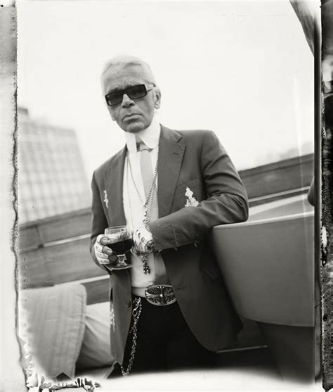 karl lagerfeld uniform label.